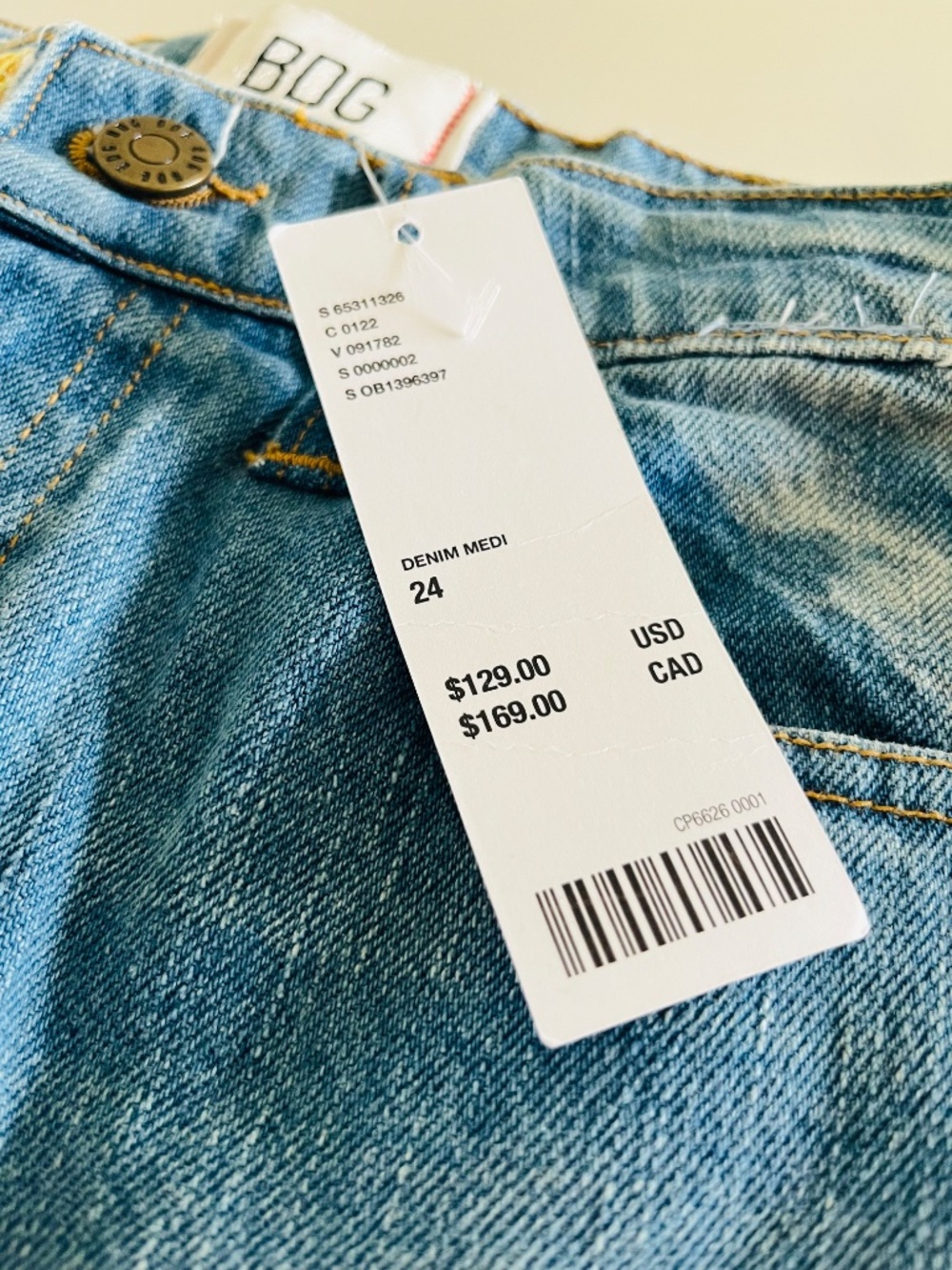BDG Urban Outfitters Patchwork Jeans Size 24 New With tags NWT Hippie Bohemian - Picture 10 of 10